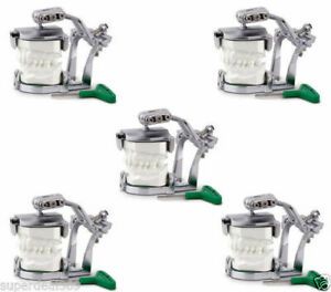 5PCS Dental lab Adjustable Magnetic Articulator Equipment F/ Dentist A2 FH*T