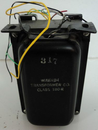 2504773.302 Wabash Transformer Co Class 180-R Power Transformer No. 317