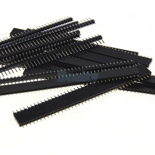 10x Single Row Male &amp; Female 40 Pin Header Strip 2.54mm