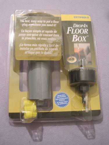 Carlon e971fbdi-2 floor box with brass cover for sale