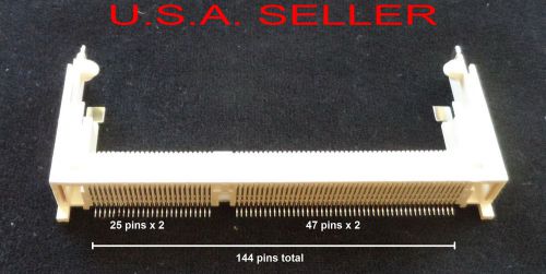 Rare foxconn asoa126-n6t laptop memory mini simm socket connector 144 position for sale