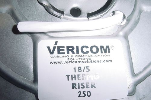 Vericom  18 awg 5 conductor thermo riser thermostat cable 250 ft wire for sale