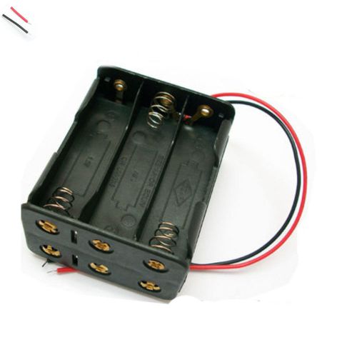 1 x 6 AA 2A Cells Battery Size 9V Clip Holder Box Case