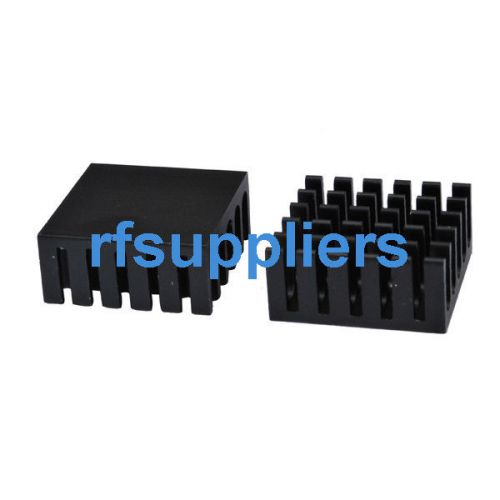 10 x aluminum black heat sink high quality for chip module 0.87&#039;&#039;x0.87&#039;&#039;x0.39&#039;&#039; for sale