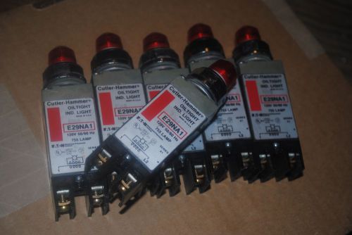 Cutler hammer indicator light 120v p/n: e29na1 (pcs 6) for sale