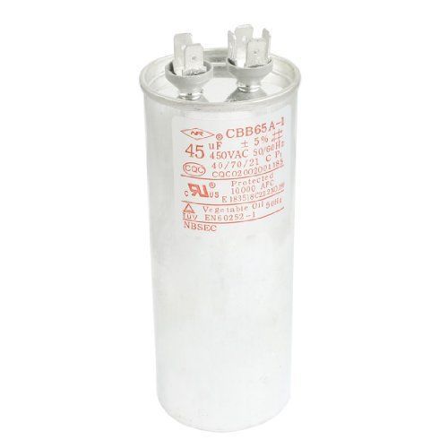 Cbb65a-1 ac 450v 45uf polypropylene film motor capacitor for air conditioner for sale