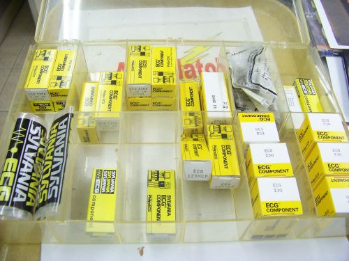 Plastic Assortment Tray of ECG Component Sylvania Diode 123 125 130 138A