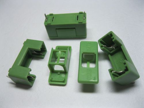 500 pcs Fuse Holder PTF-7 DIP 6.3A 250V for 5x20 Green