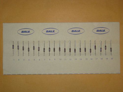 20pcs Dale resistors 2k 2000 Ohm 1% NOS original package vintage electronics