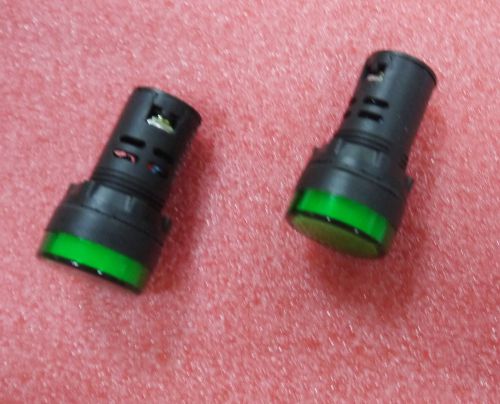 5X Pilot light Green Led Lamp 22mm Indicator 220V AD16-22D/S NEW Arrival