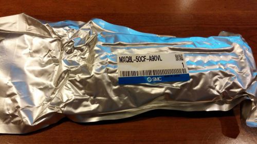 SMC MXQ8L-50CF-A90VL  CYL, SLIDE TABLE, STROKE ADJ UNOPENED  NEW IN THE BAG