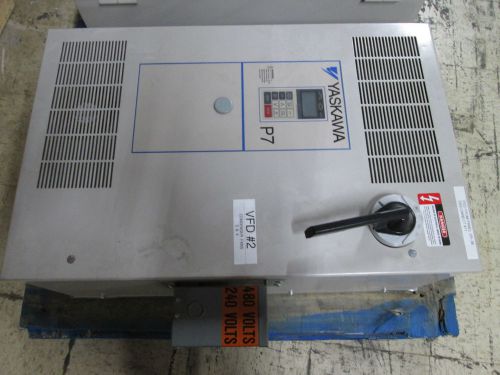 Yaskawa AC Drive w/ Disconnect CIMR-97U4011 21kVA In: 480V 33A Out: 0-460V 27A