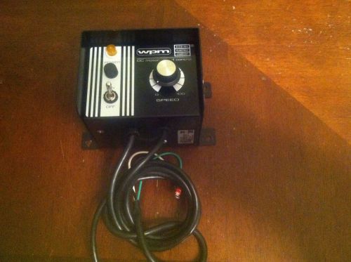 BODINE WPM DC MOTOR SPEED CONTROL WPM-2109E1 115 VAC INPUT 0-130 VDC OUTPUT