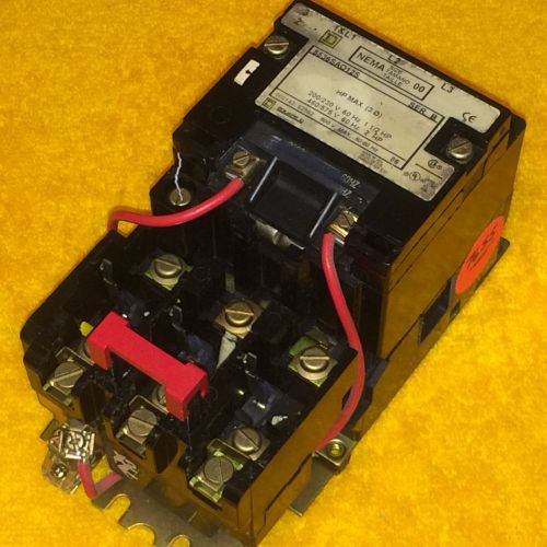 ***new*** square d 8536 nema size 00  480 volt motor starter 600 volt 3 phase for sale