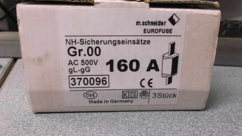 SCHNEIDER EUROFUSE AC 500V 160 A - 3 PIECES