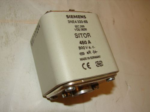 SIEMENS 3NE4-333-6B/3NE43-33-6B/3NE4333-6B/3NE43336B SITOR FUSE 450A 800VAC*NNB*