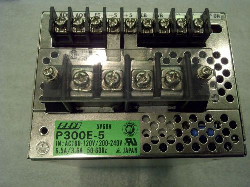 ELCO JAPAN POWER SUPPLY MODEL P300E-5 - OUTPUT 5V DC 60 AMPS