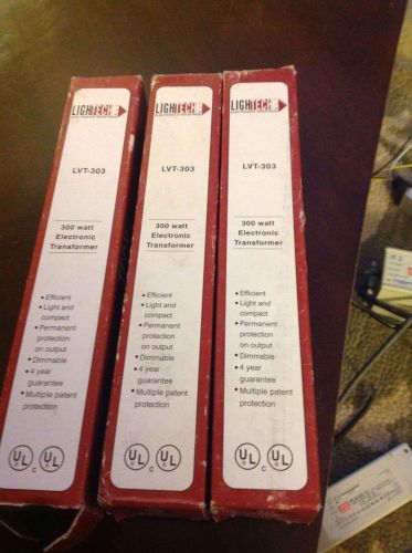 (3) three new LIGHTECH LVT-303 Remote Transformer Power Supply 300 Watt 12v 24v