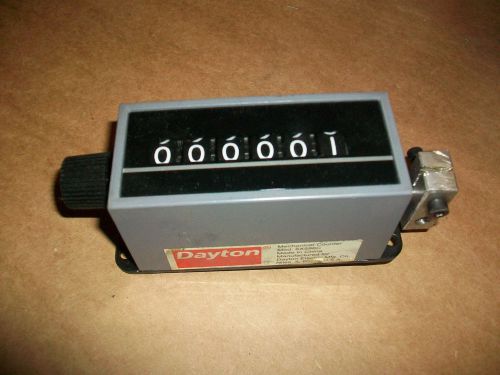 Dayton Mechanical Counter 6X596C     6 DIGIT    NEW