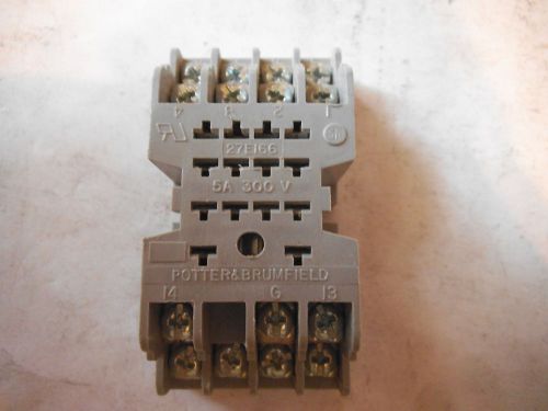 Potter &amp; Brumfield 27EI66 5 Amp 300 v volt Relay Socket - USED