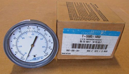 Johnson 3 1/2&#034; Temperature Indicator T-5500-1053 50-150F  10-65C