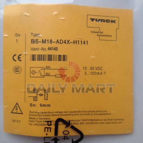 NEW Turck BI5-M18-AD4X-H1141 Inductive Proximity Switch Sensor, 18mm Range