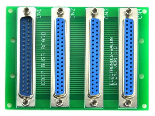 D-SUB DB37 1 Male 3 Female Buss Board. Connector. D241A