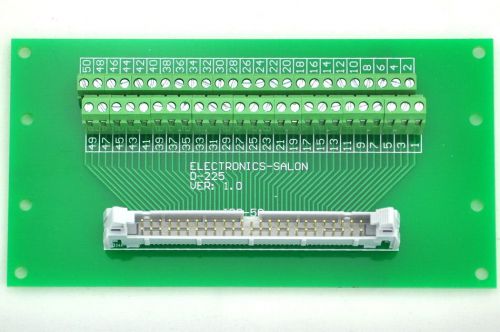 IDC50 2x25 Pins 0.1&#034; Male Header Breakout Board, Terminal Block.