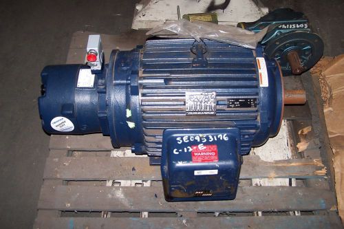 NEW MARATHON 25 HP ELECTRIC MOTOR W/ STEARNS BRAKE 460 VAC 286TC FRAME