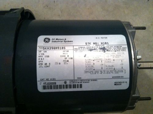 GE Motor 5KH39QN9105 V115, PH1, RPM 1725, New Out Of Box