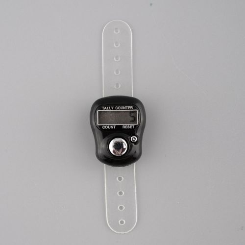 Hot 5 Digit Digital LCD Hand Finger Ring Tally Counter For Golf School