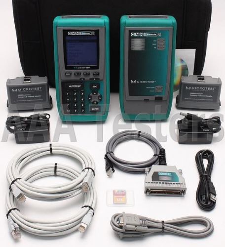 Fluke microtest omniscanner 2 cat5 cat5e cat6 digital cable analyzer certifier for sale