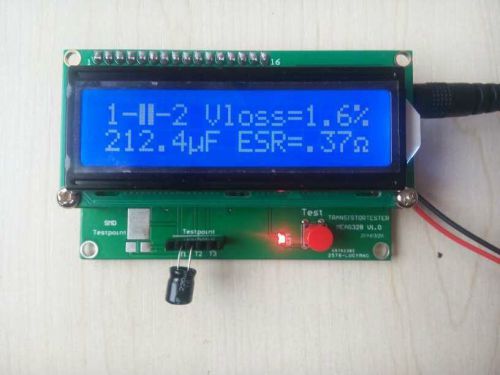 2014 Atmega328 Transistor Tester Diode Triode Capacitance ESR Meter MOS PNP NPN