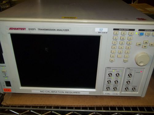 Advantest d3371 transmission analyzer for sale