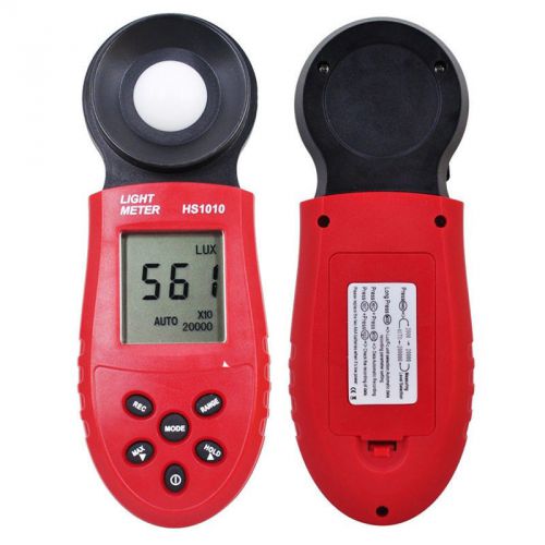 Hs1010 pocket 200000 lux lcd data digital light meter lux/fc measure tester for sale