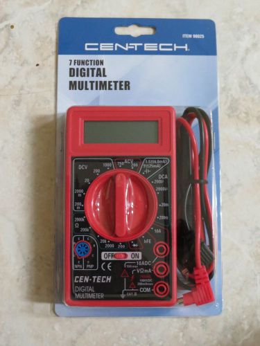 New Cen-Tech 7 Function Digital Multimeter 98025