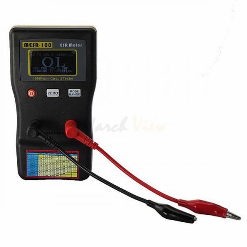 Capacitor capacitance cap esr meter tester combo dmm mesr-100 for sale