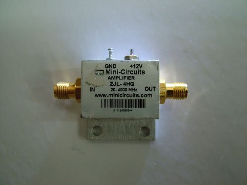 MINI CIRCUITS RF AMPLIFIER ZJL-4HG 20 - 4000MHz GAIN 17dB PO 16dBm SMA