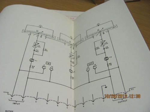 COLLINS MANUAL 40C2-MW: 308-KC Stop Filter Unit - Instructions w/schem #18971