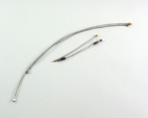 Lot of (4) flex cables 0.141&#034; sma/male - female smp gold bulkhead for sale