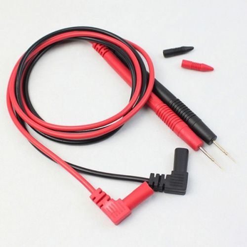 1000V/10A 90°Banana Plug to Sharp Test Probe Leads 3FT for IC DMM Multimeter