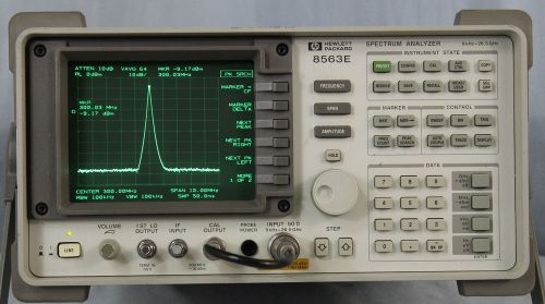 HP Agilent 8563E 9KHz-26.5GHz Spectrum Analyzer 85620A 85700A