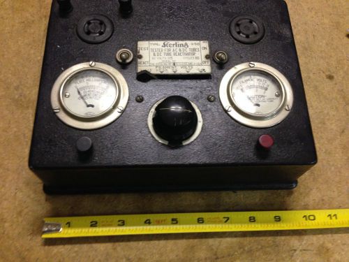 VINTAGE STERLING TUBE TESTER FOR 1920&#039;S TUBES O1A