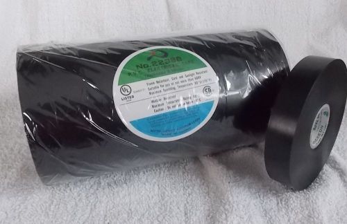 Pk of 10  p.v.c. electrical tape no.233s black 3/4&#034; x 40m (43 yds) nitto denko for sale