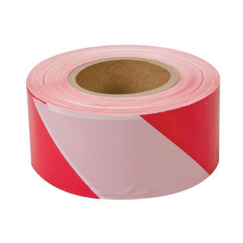 Fixman 194216 Barrier Tape 70Mm X 500M Red/White Ironmongery Tape Tool DIY