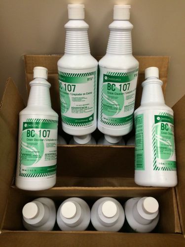 Box Of 12 RTD BC 107 Johnson Diversey Replacment Ecolab Lemon Eze Cream Cleaner