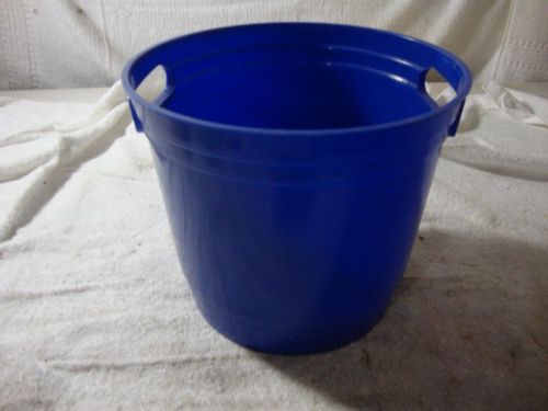 Plastic blue bucket with two handles, new for sale