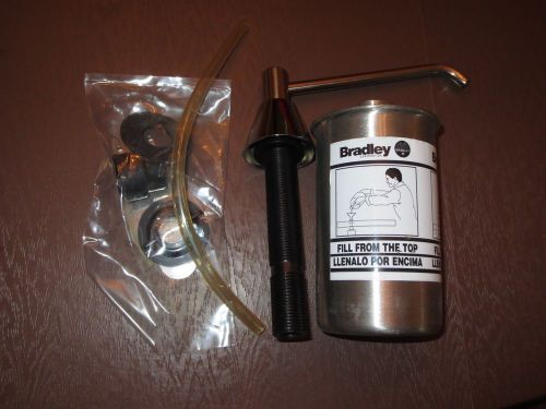 BRADLEY 6306 Soap Dispenser Valve Pump and Canister NIB Chrome Silver