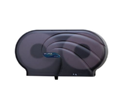 San Jamar R4090TBK Oceans Twin Bath Tissue Dispenser - Black Pearl