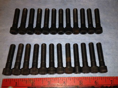 3/8&#034;x1 3/4&#034; Socket Head Cap Screw Bolt, Allen,16 TPI, Black oxide steel, QTY 25